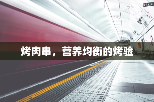 烤肉串，营养均衡的烤验