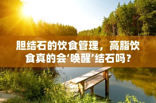 胆结石的饮食管理，高脂饮食真的会‘唤醒’结石吗？
