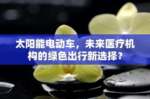 太阳能电动车，未来医疗机构的绿色出行新选择？
