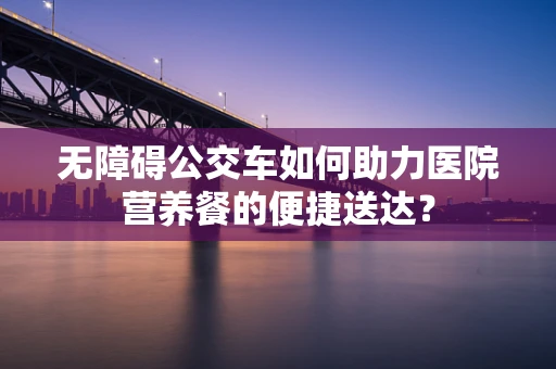 无障碍公交车如何助力医院营养餐的便捷送达？