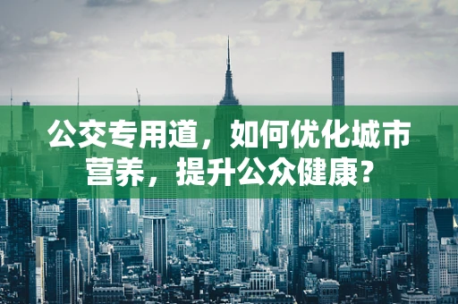 公交专用道，如何优化城市营养，提升公众健康？