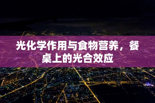 光化学作用与食物营养，餐桌上的光合效应