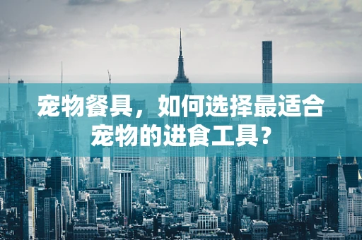 宠物餐具，如何选择最适合宠物的进食工具？