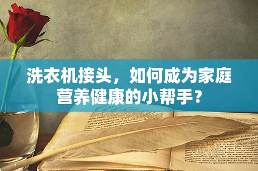 洗衣机接头，如何成为家庭营养健康的小帮手？