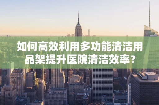 如何高效利用多功能清洁用品架提升医院清洁效率？