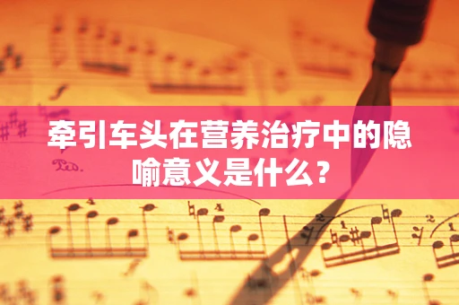 牵引车头在营养治疗中的隐喻意义是什么？