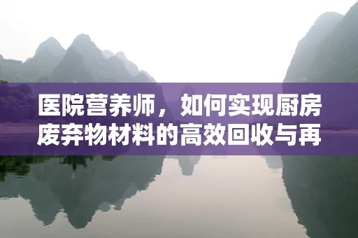 医院营养师，如何实现厨房废弃物材料的高效回收与再利用？