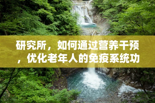 研究所，如何通过营养干预，优化老年人的免疫系统功能？