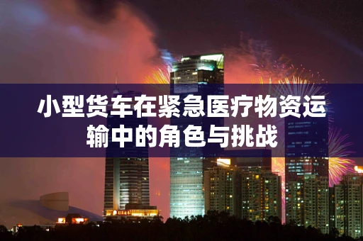 小型货车在紧急医疗物资运输中的角色与挑战