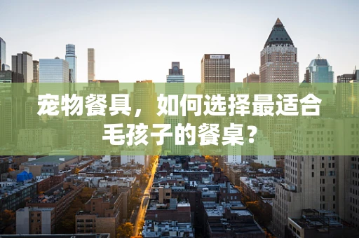 宠物餐具，如何选择最适合毛孩子的餐桌？