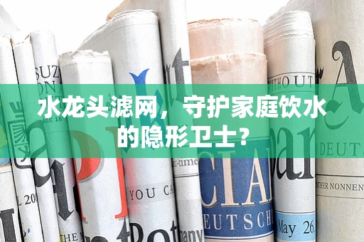 水龙头滤网，守护家庭饮水的隐形卫士？