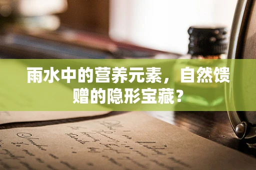 雨水中的营养元素，自然馈赠的隐形宝藏？
