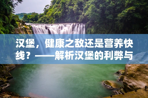汉堡，健康之敌还是营养快线？——解析汉堡的利弊与健康选择