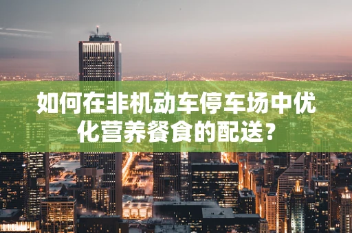 如何在非机动车停车场中优化营养餐食的配送？