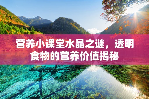 营养小课堂水晶之谜，透明食物的营养价值揭秘