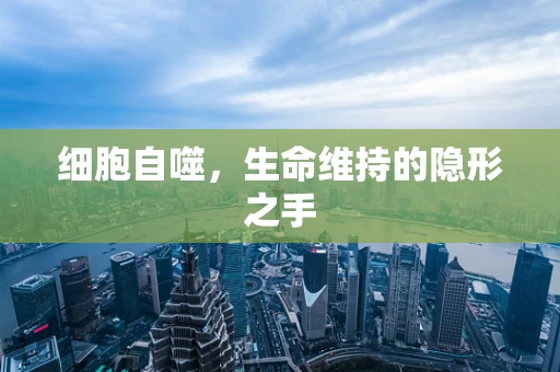 细胞自噬，生命维持的隐形之手