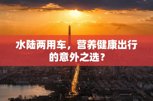 水陆两用车，营养健康出行的意外之选？