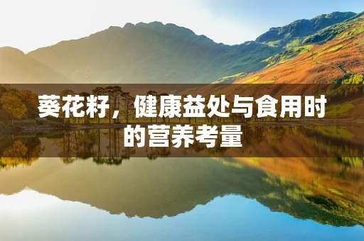 葵花籽，健康益处与食用时的营养考量