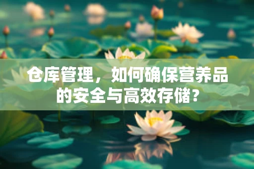 仓库管理，如何确保营养品的安全与高效存储？