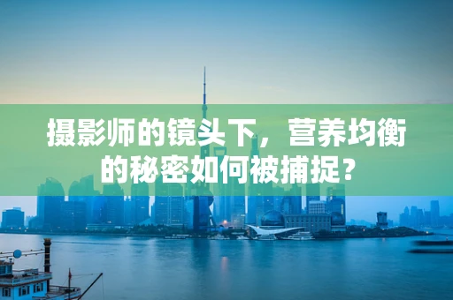 摄影师的镜头下，营养均衡的秘密如何被捕捉？