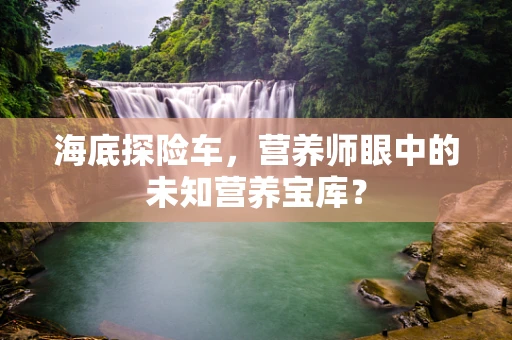 海底探险车，营养师眼中的未知营养宝库？