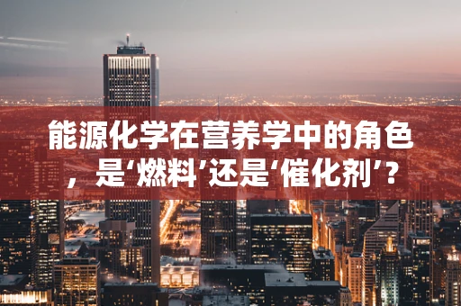 能源化学在营养学中的角色，是‘燃料’还是‘催化剂’？
