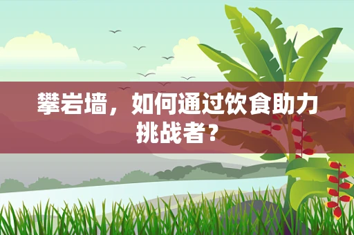 攀岩墙，如何通过饮食助力挑战者？