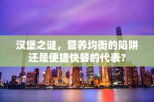 汉堡之谜，营养均衡的陷阱还是便捷快餐的代表？