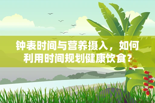 钟表时间与营养摄入，如何利用时间规划健康饮食？