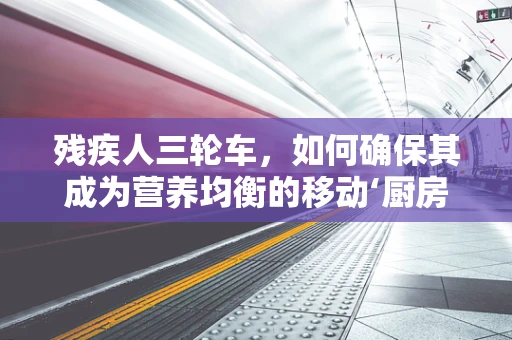 残疾人三轮车，如何确保其成为营养均衡的移动‘厨房’？