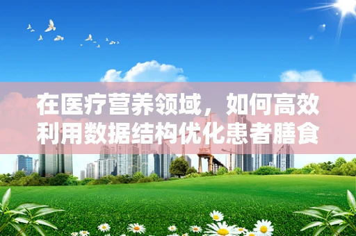 在医疗营养领域，如何高效利用数据结构优化患者膳食计划？