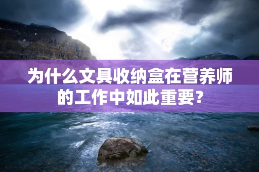 为什么文具收纳盒在营养师的工作中如此重要？