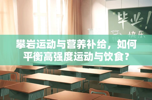 攀岩运动与营养补给，如何平衡高强度运动与饮食？