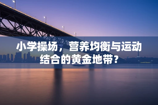 小学操场，营养均衡与运动结合的黄金地带？