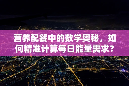 营养配餐中的数学奥秘，如何精准计算每日能量需求？