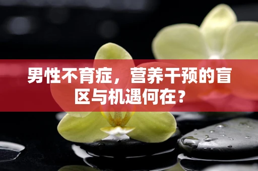 男性不育症，营养干预的盲区与机遇何在？