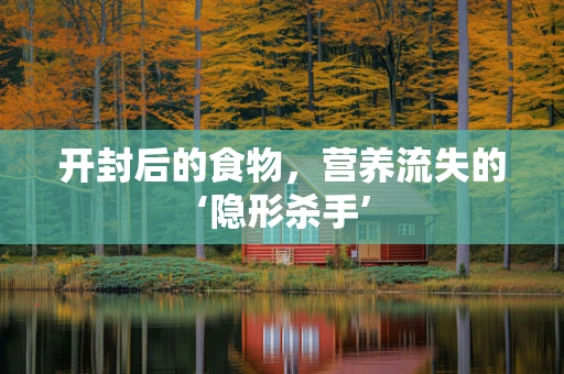 开封后的食物，营养流失的‘隐形杀手’