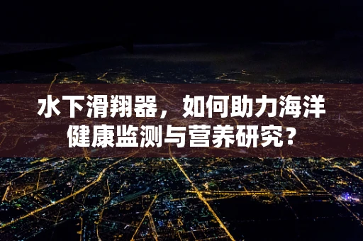 水下滑翔器，如何助力海洋健康监测与营养研究？