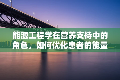 能源工程学在营养支持中的角色，如何优化患者的能量供给？