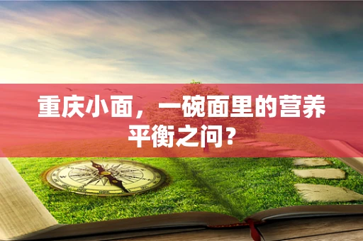重庆小面，一碗面里的营养平衡之问？