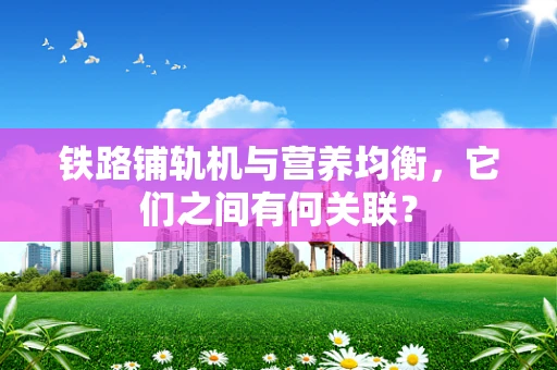 铁路铺轨机与营养均衡，它们之间有何关联？