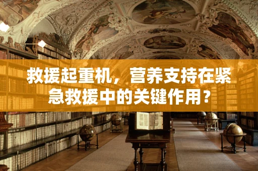 救援起重机，营养支持在紧急救援中的关键作用？
