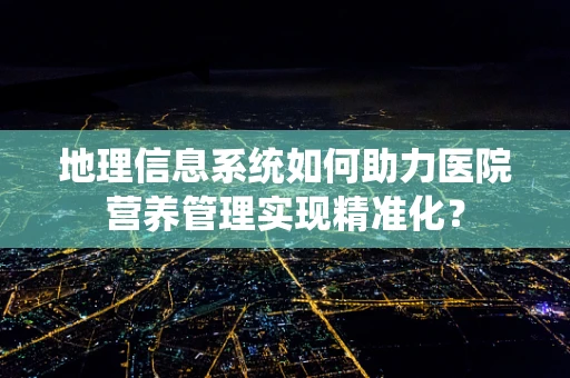 地理信息系统如何助力医院营养管理实现精准化？