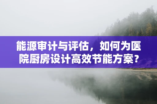 能源审计与评估，如何为医院厨房设计高效节能方案？