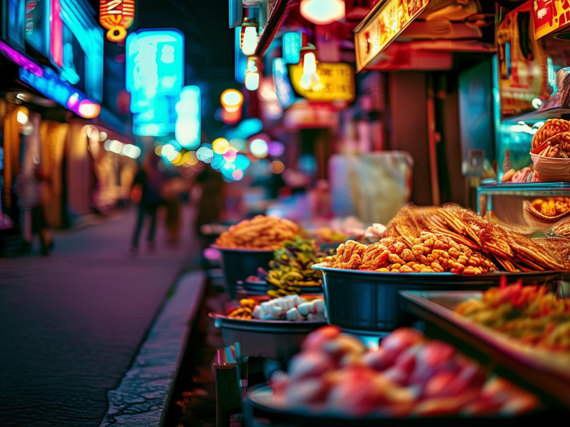 霓虹灯下的营养迷思，酒吧街的饮食选择与健康平衡